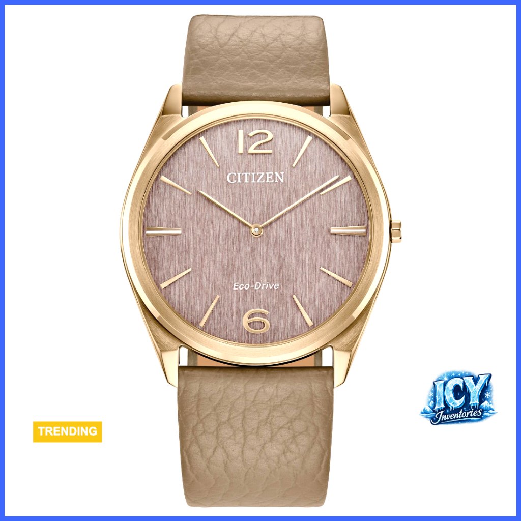 Eco-Drive Dress Watch With Rose Gold-Tone Stainless Steel Case
